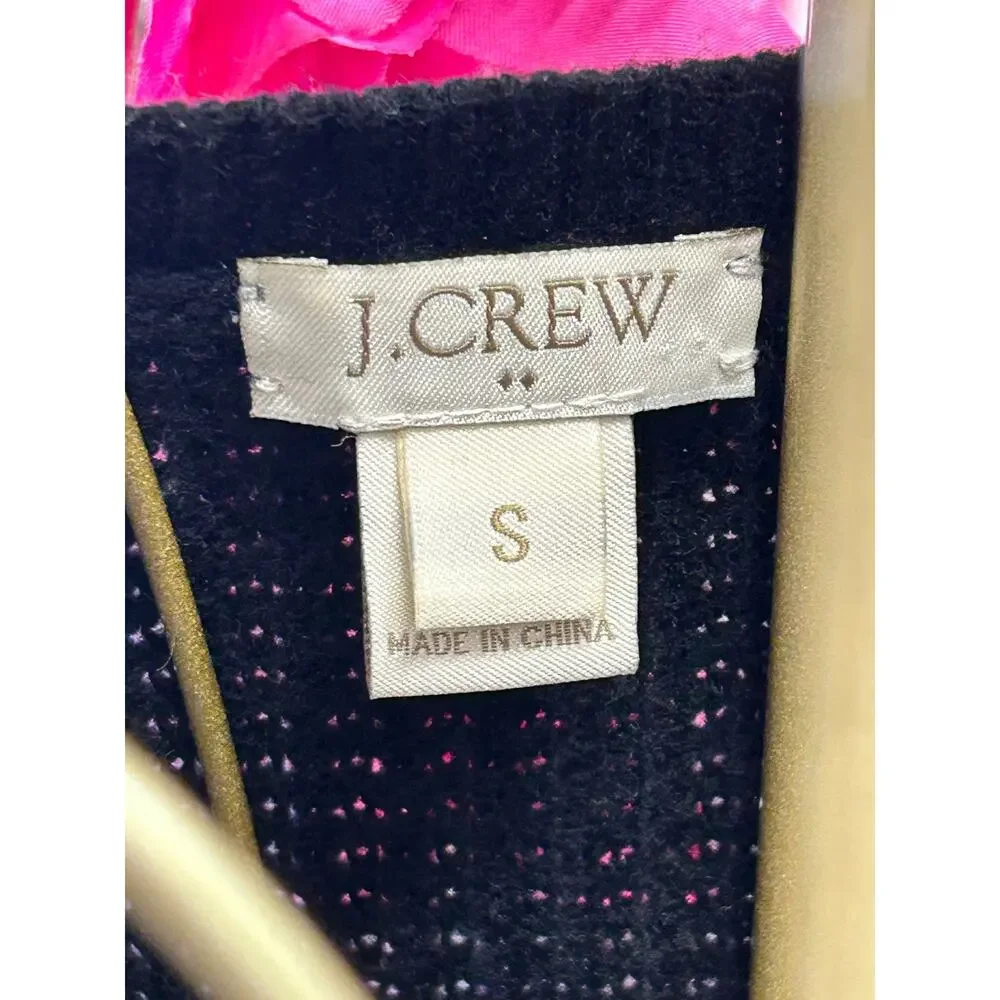 J. Crew Women's Black Waffle Style Sweater Size Small